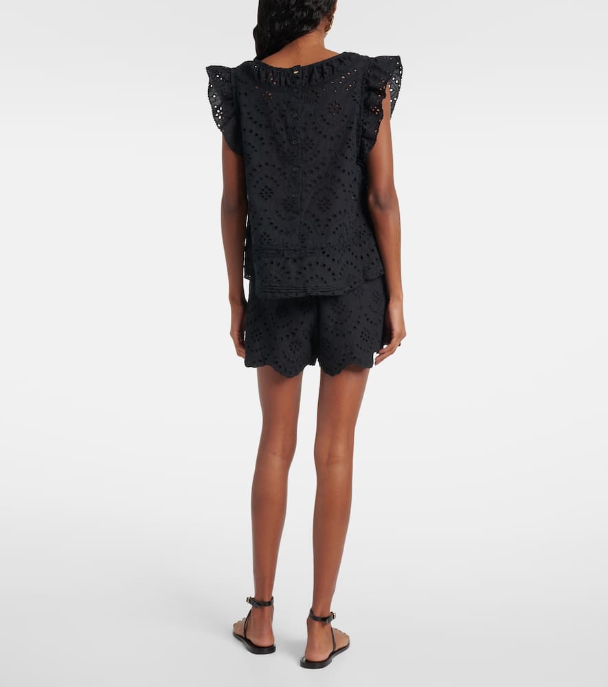 Broderie anglaise cotton top