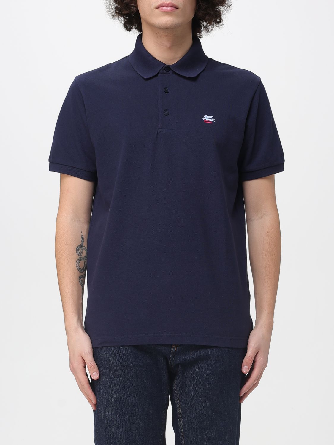 Polo Shirt Men color Blue
