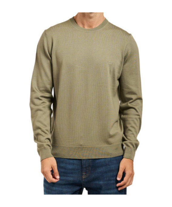 Logo-embroidered crew-neck sweater