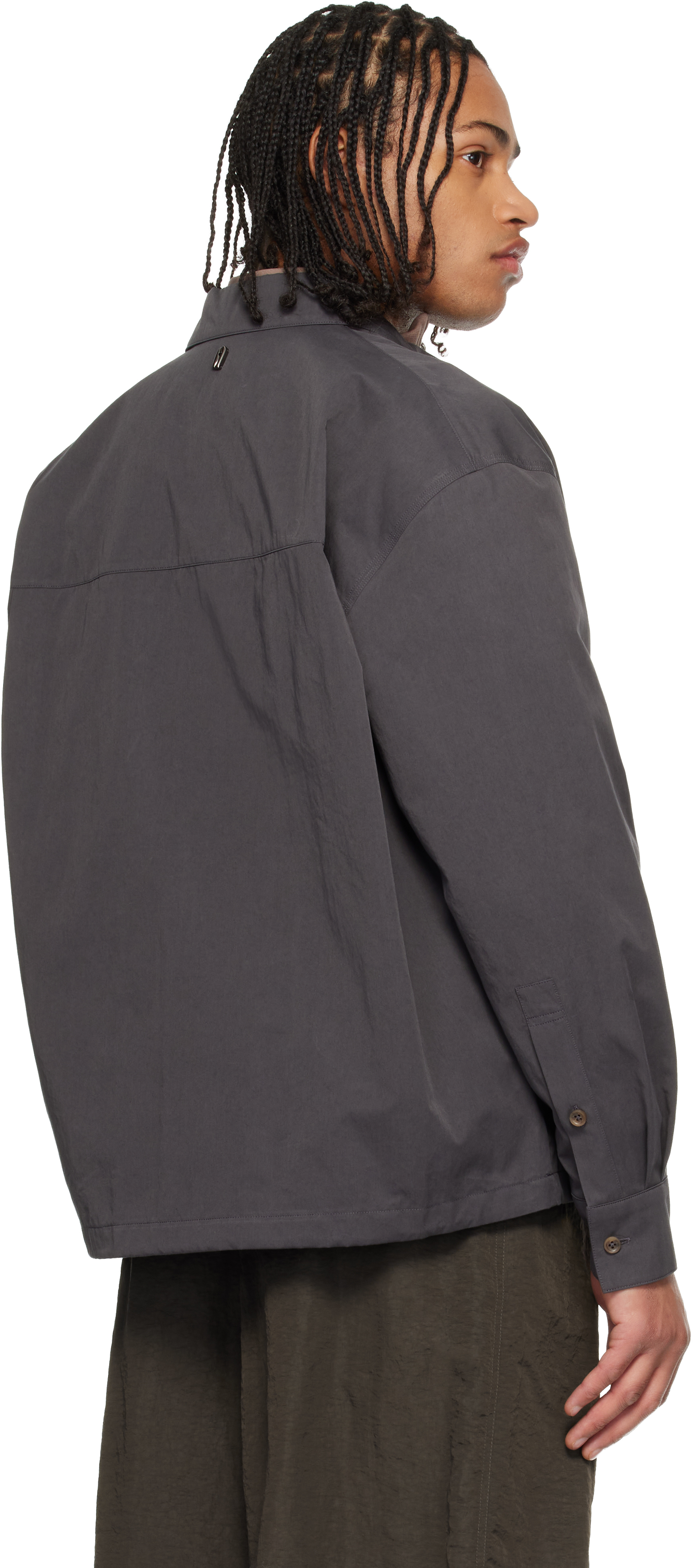 Gray Zip Shirt