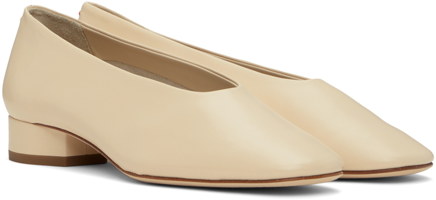 Aeyde Off-White Delia Ballerina Flats