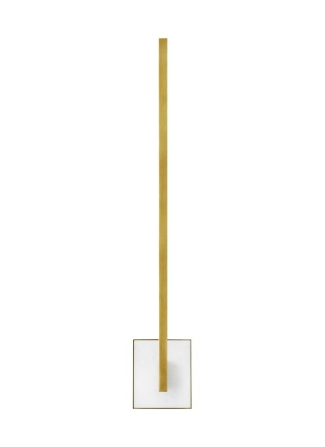 Natural Brass LED Wall Sconce from the Klee Collection