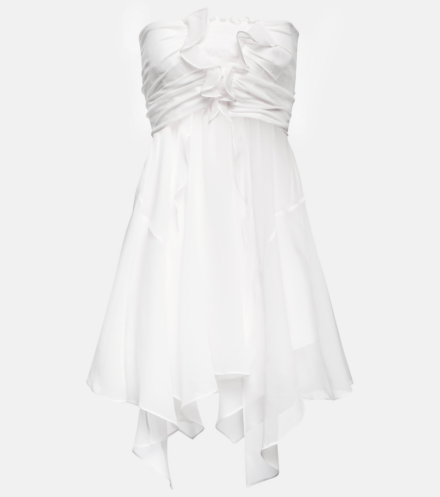 Tiffen silk chiffon minidress