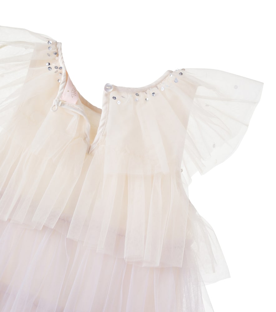 Josette sequined tiered tulle dress
