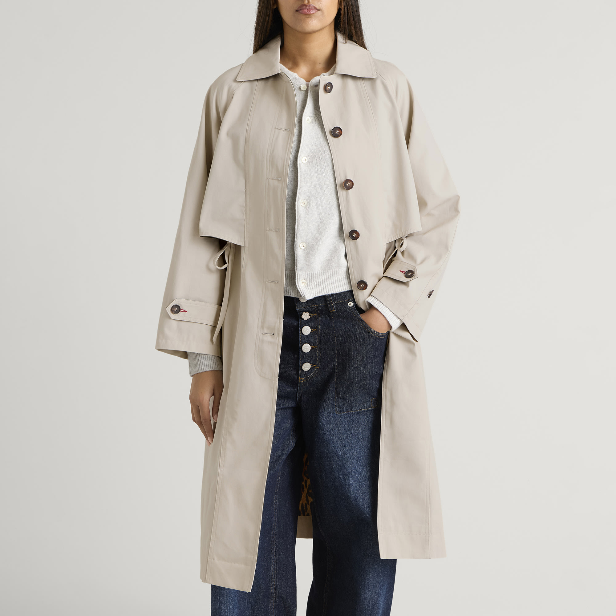 Women's Camille Trench Coat in Cream