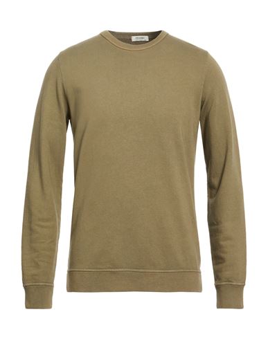 Man Sweatshirt Military green Size M Cotton, Cashmere