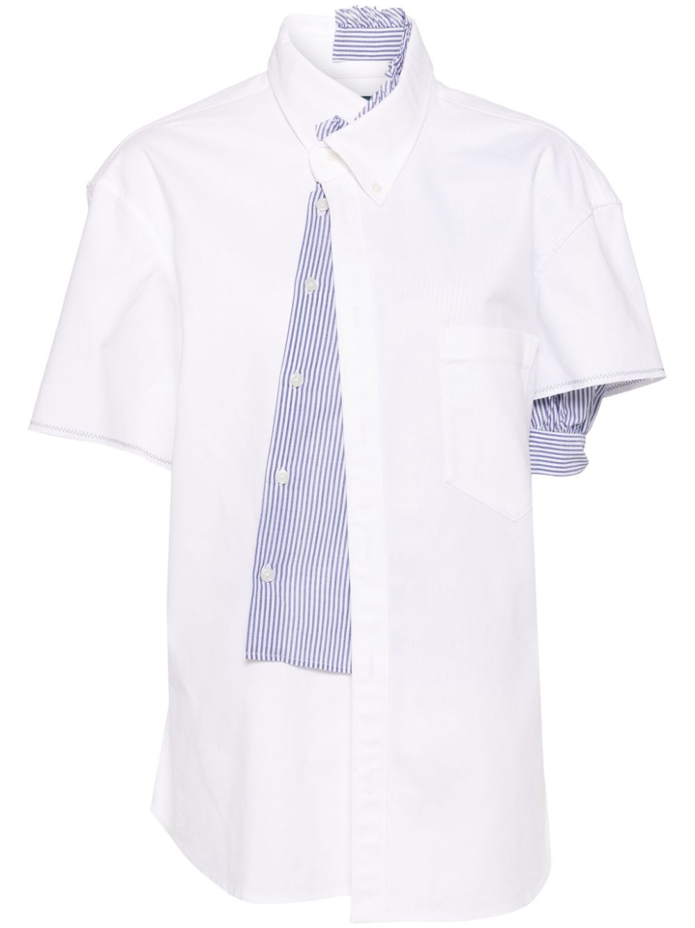Button-down collar shirt - White