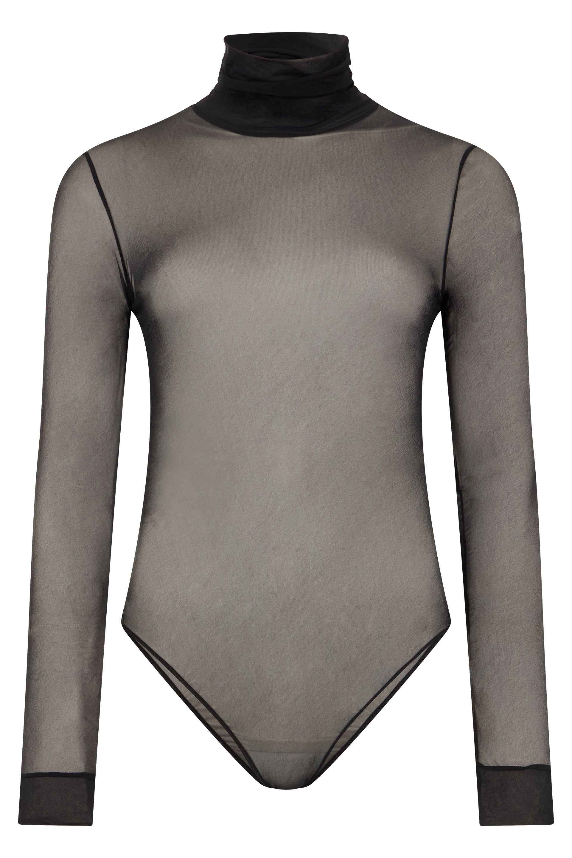Long Sleeve Semi-Transparent Bodysuit