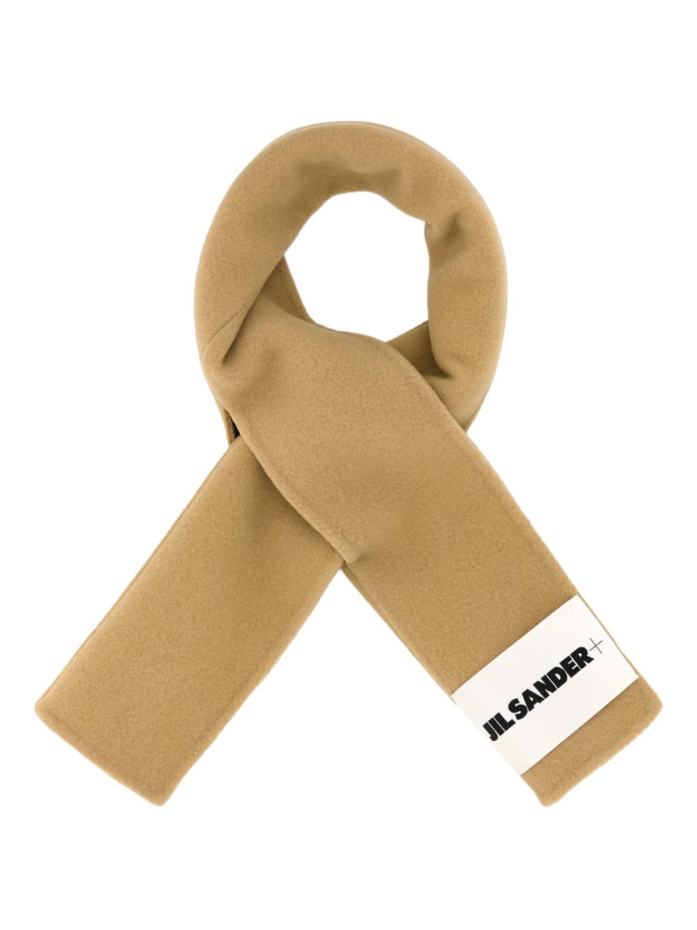 Logo-patch scarf - Neutrals