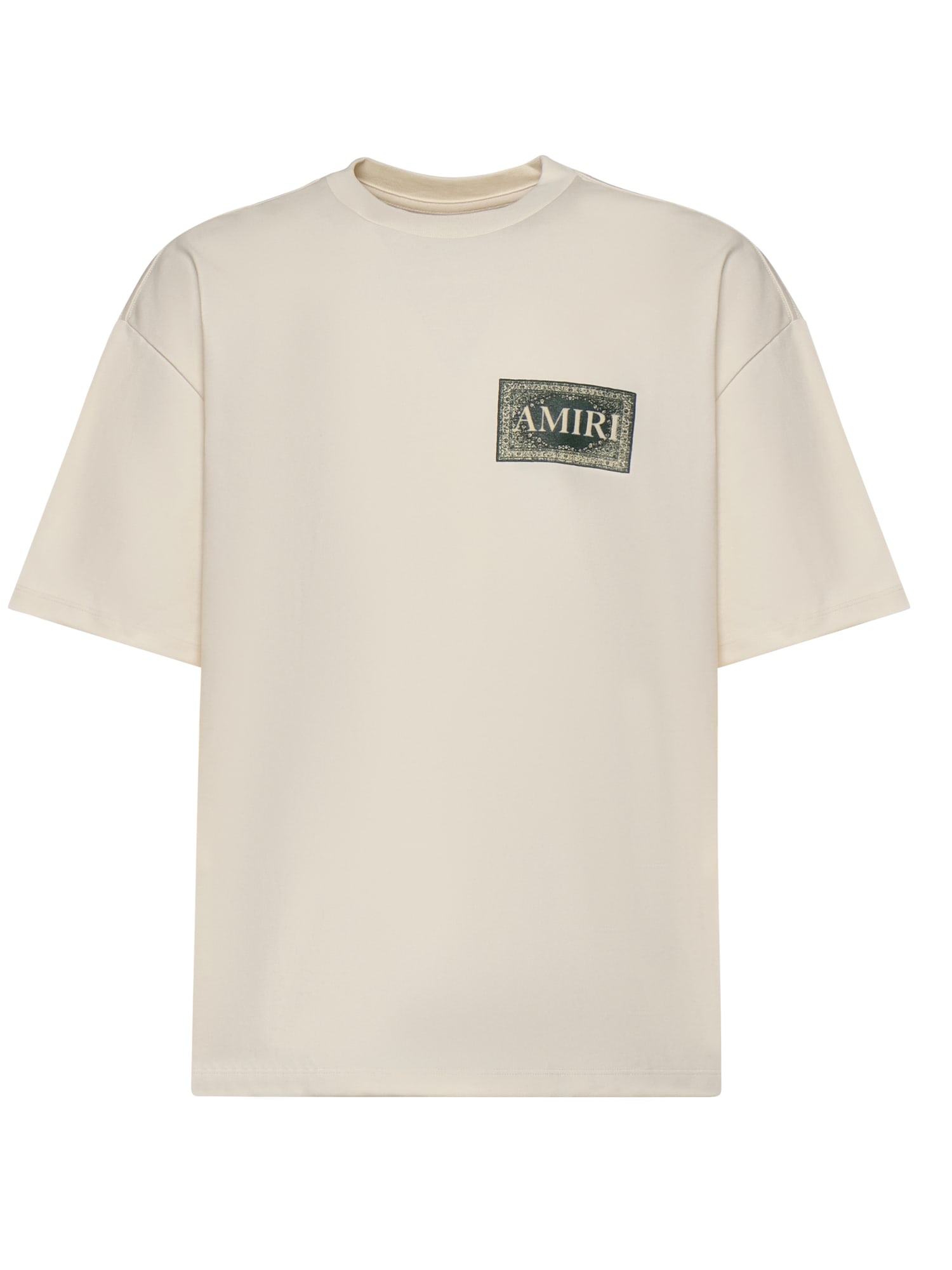 'Bandana' Ivory Cotton T-Shirt