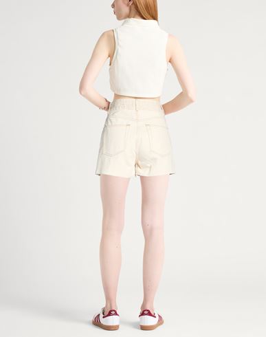 The Trapunto Short Woman Denim shorts Beige Size 26 Cotton