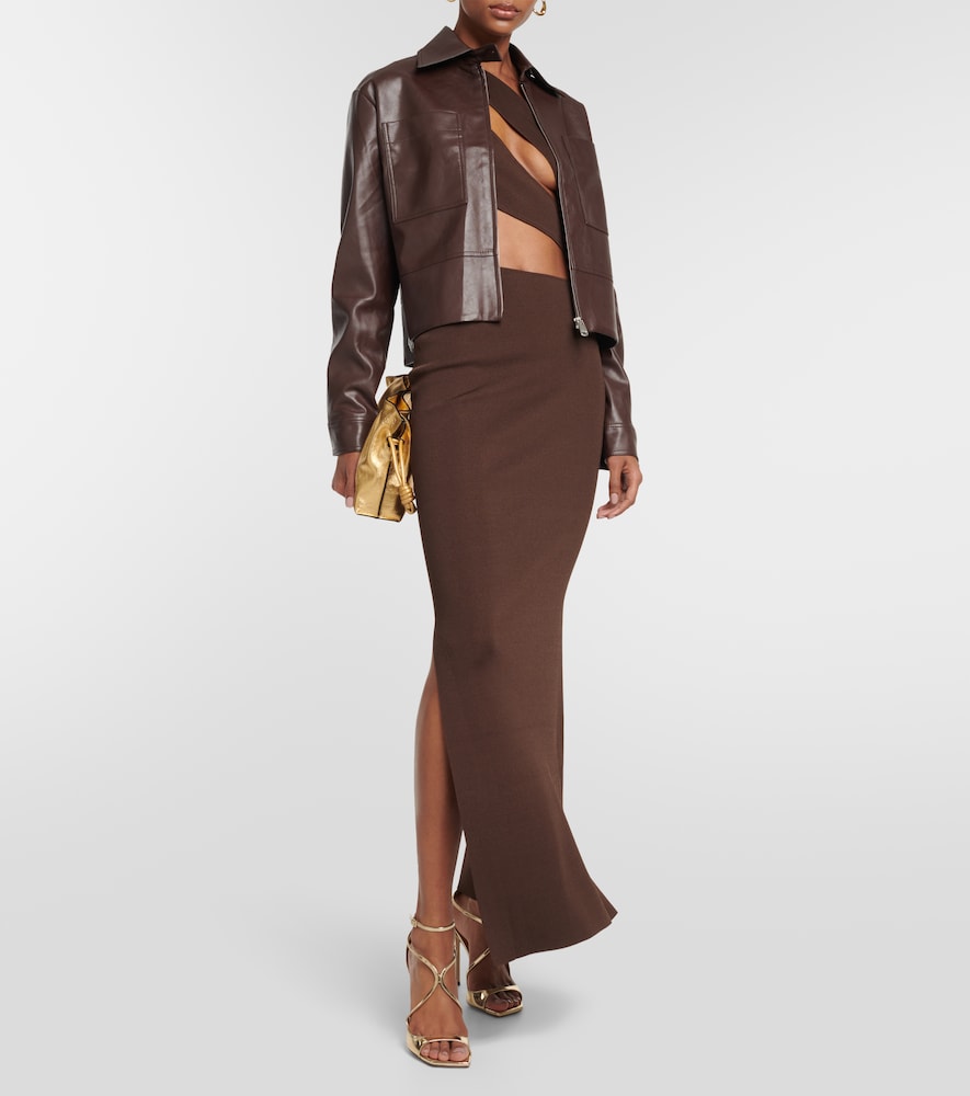 Tolobu faux leather jacket