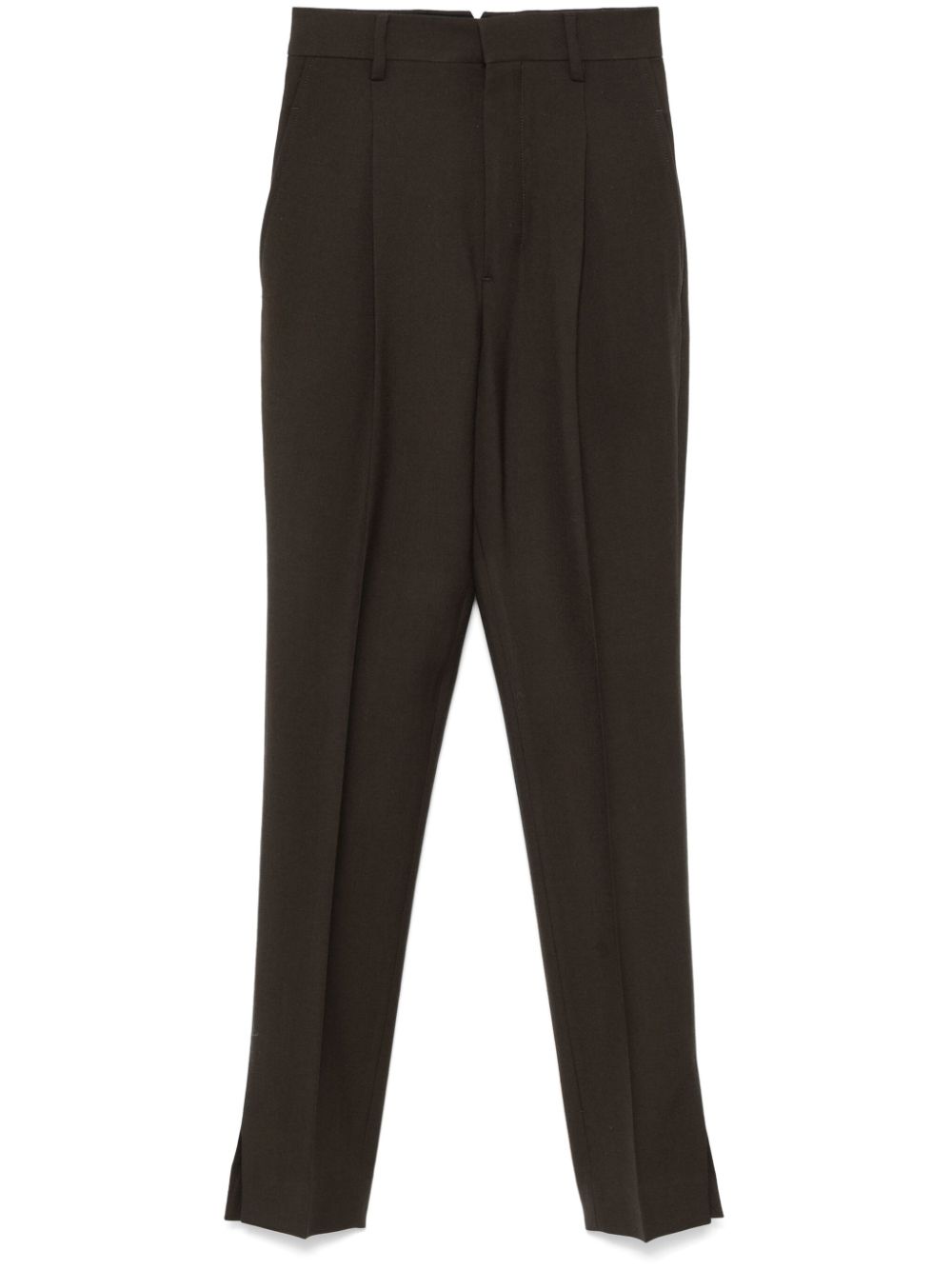Slim-cut trousers - Brown