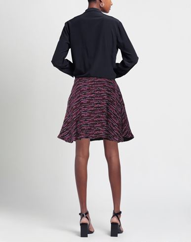 Pho Firenze Woman Mini skirt Purple Size XS Acrylic, Wool, Polyamide, Polyester, Metallic fiber