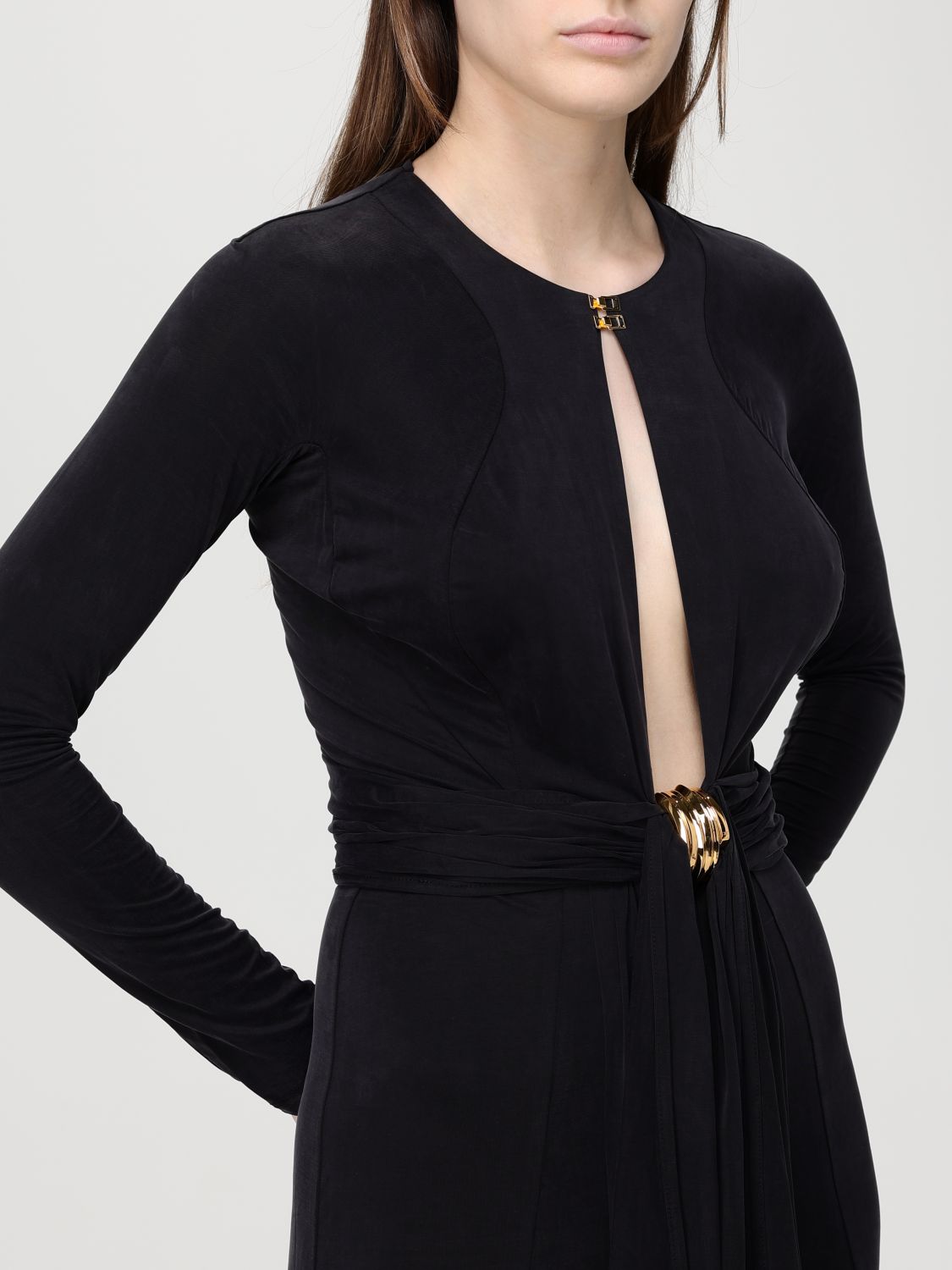 Dress Woman color Leather