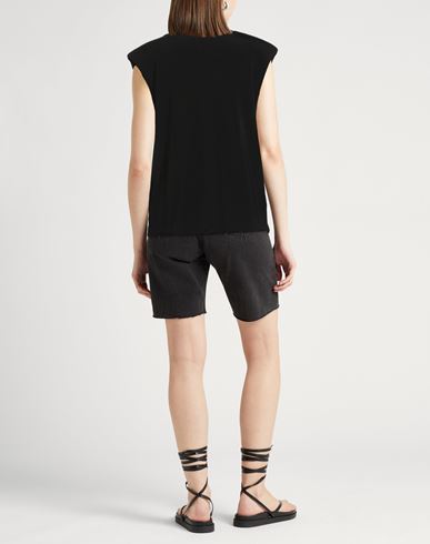 Woman Top Black Size 2 Viscose, Elastane