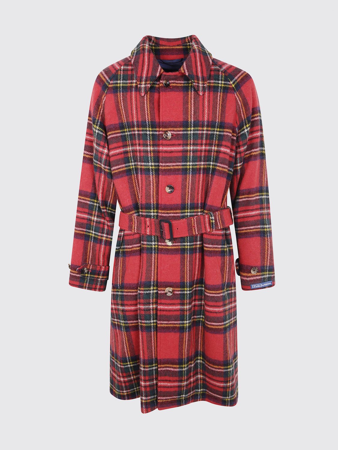 Coat Men color Red