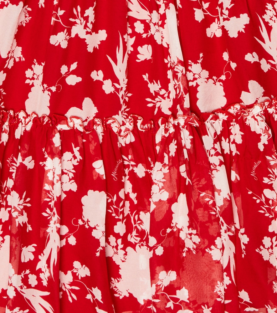 Monnalisa Floral printed georgette dress