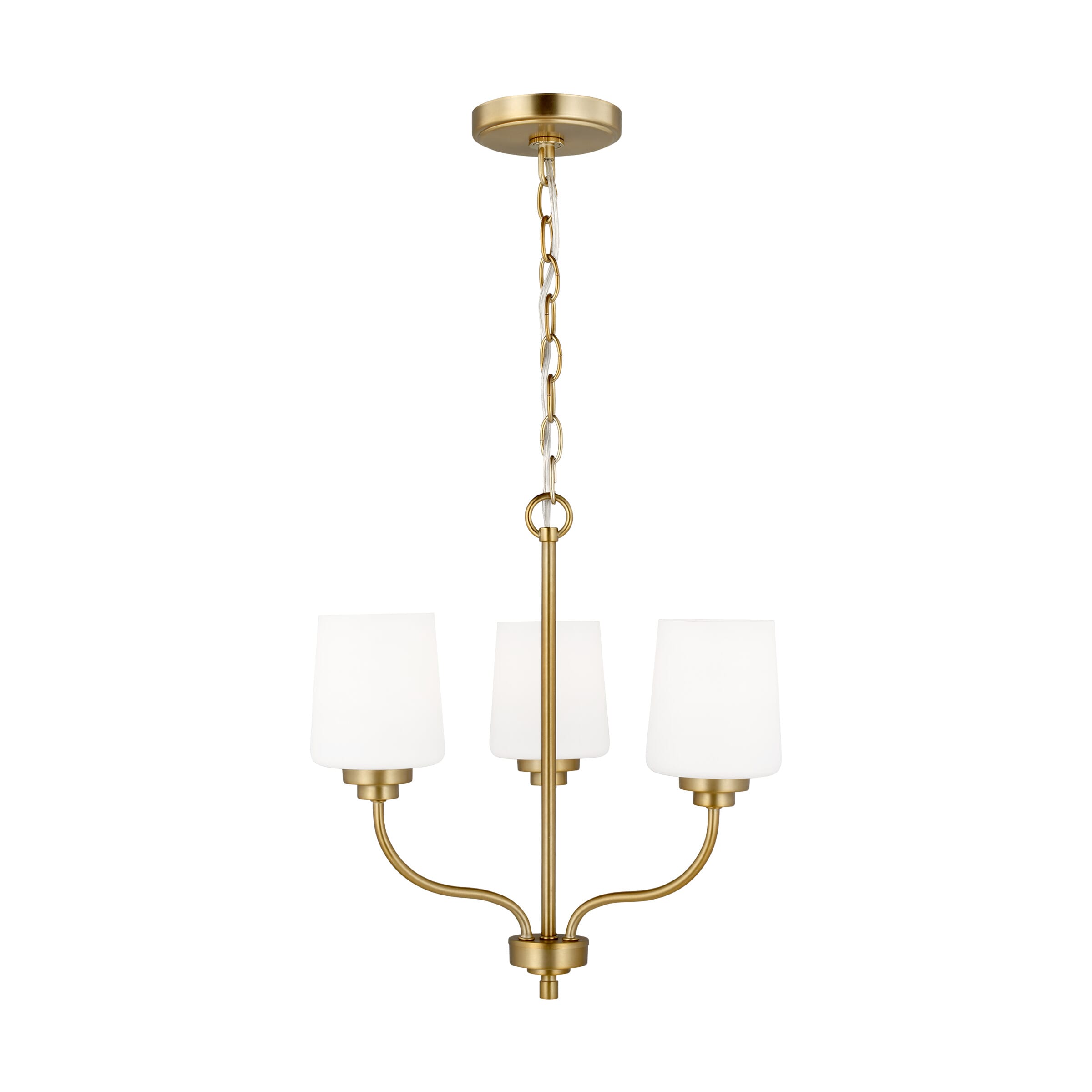 Windom 3-Light Traditional Chandelier in Satin Bra