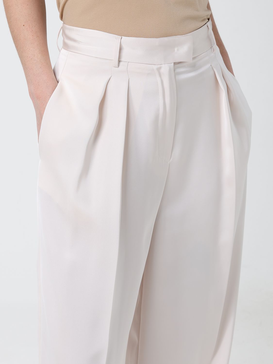 Pants Woman color Yellow Cream