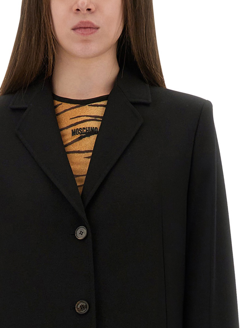 Moschino - long length single-breasted coat