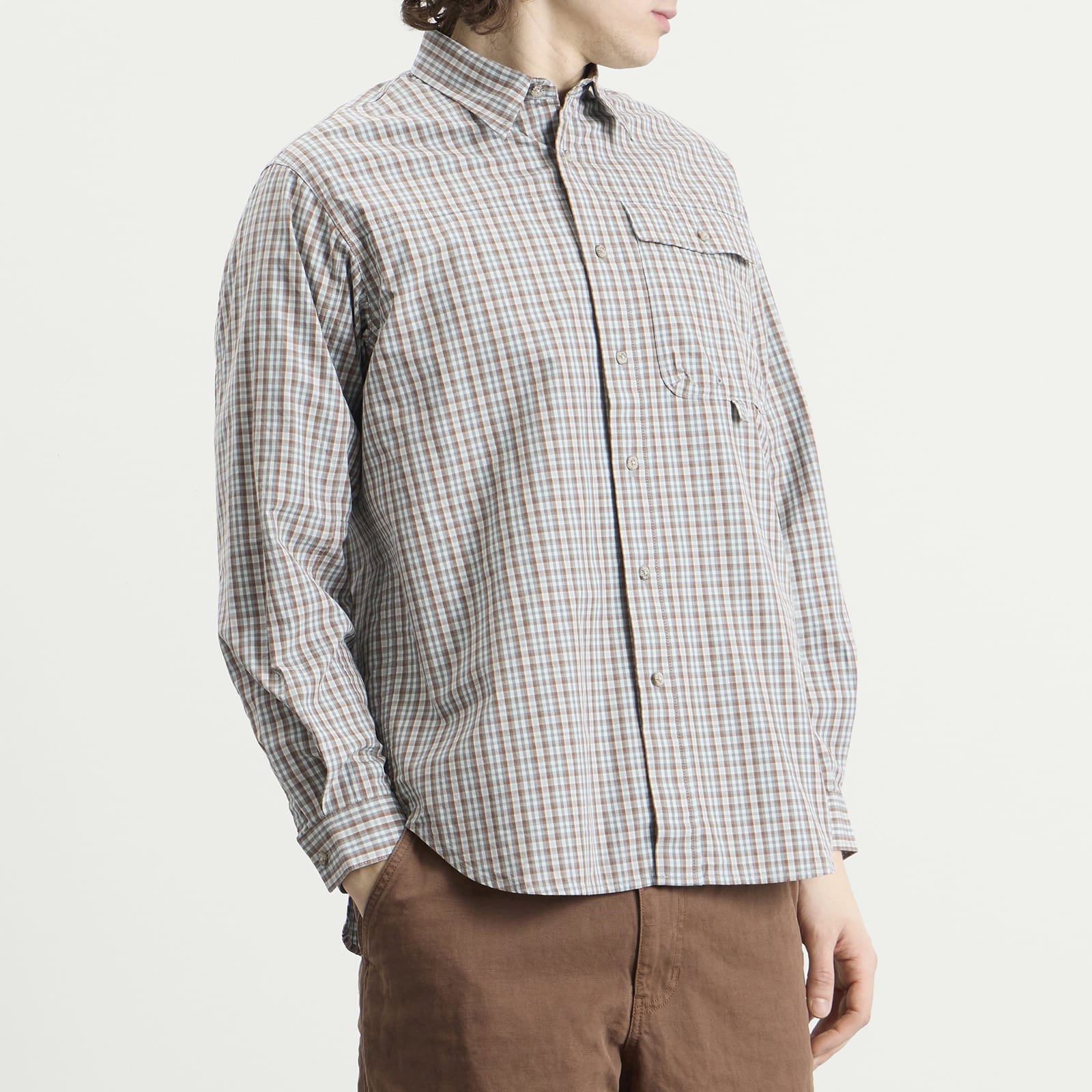 Men's Poplin Millwood Shirt in Brown