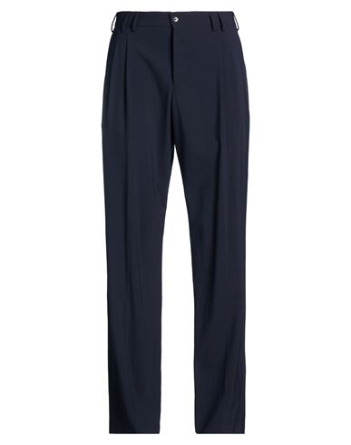Man Pants Midnight blue Size 38 Virgin Wool, Polyamide, Elastane