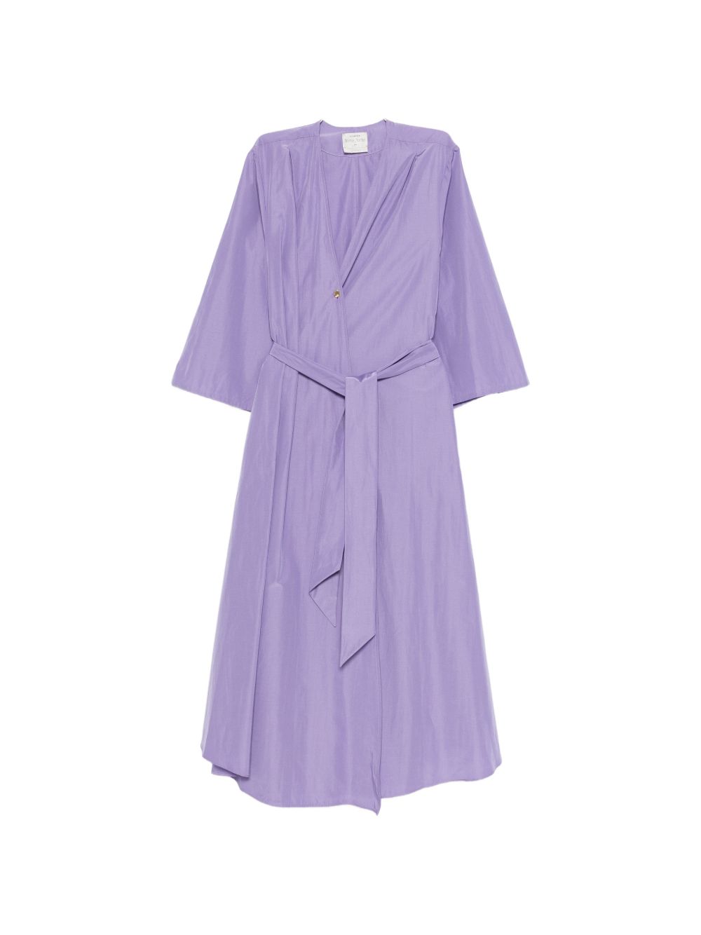 Cotton blend midi dress
