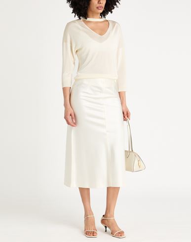 Woman Sweater Cream Size 2 Viscose