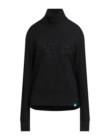 Woman Turtleneck Black Size S Polyamide, Wool