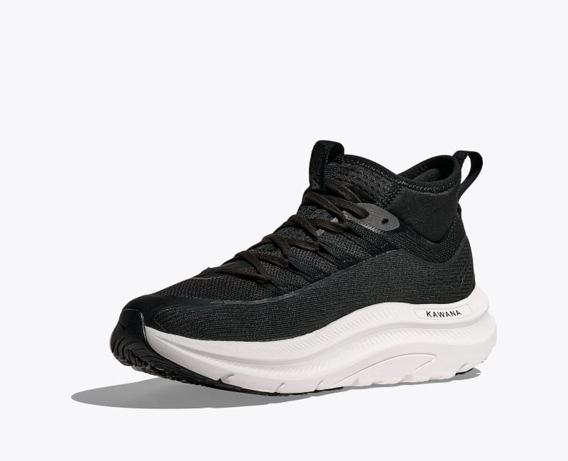 HOKA Women's Kawana Mid Shoes in Black/White