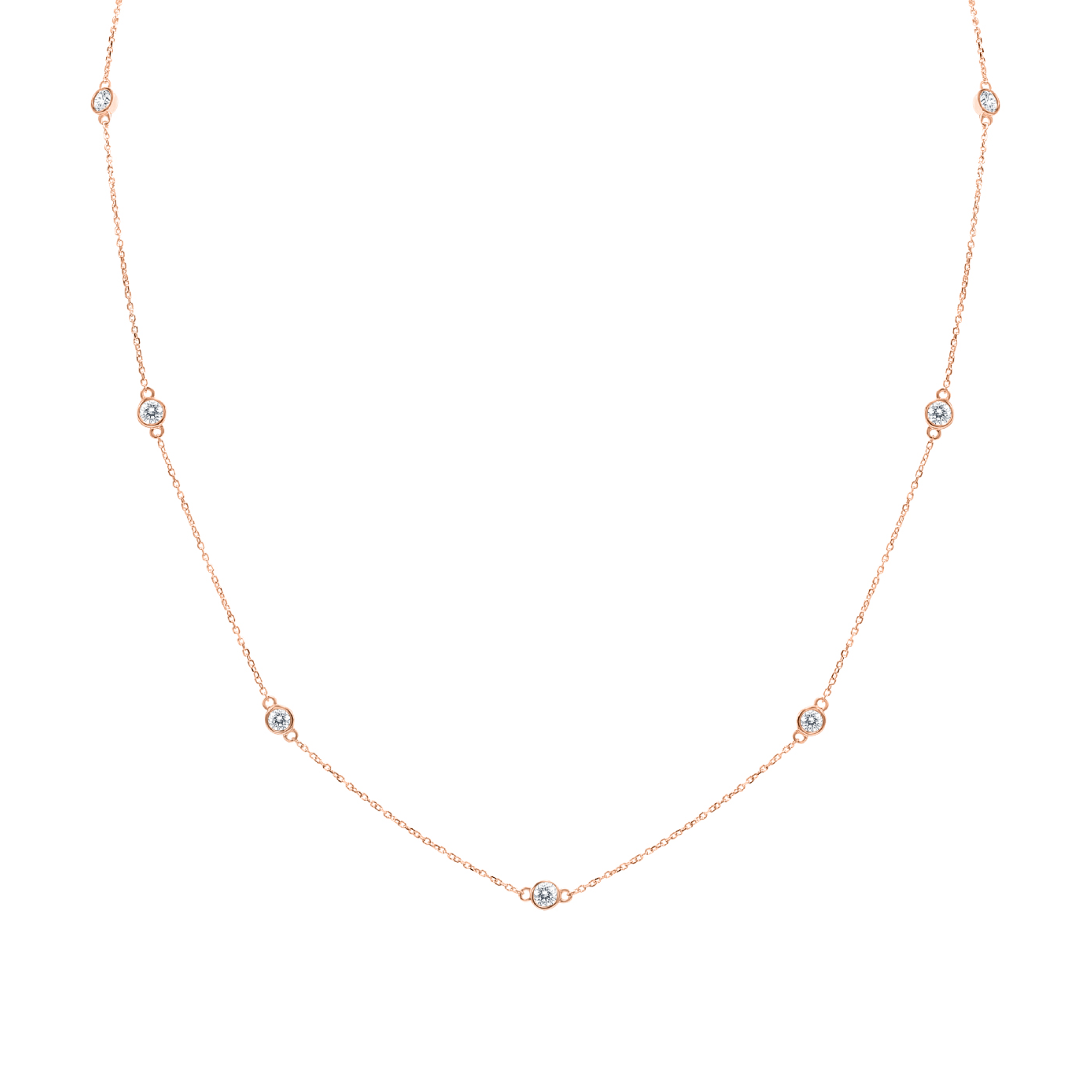 14K Yellow Gold 1Ct Tw Diamond By The Yard 18"