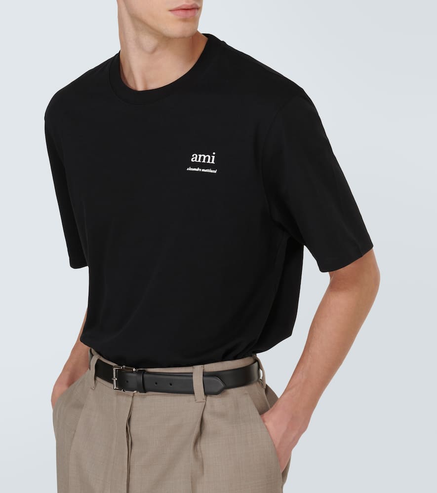 Ami Paris Logo cotton jersey T-shirt