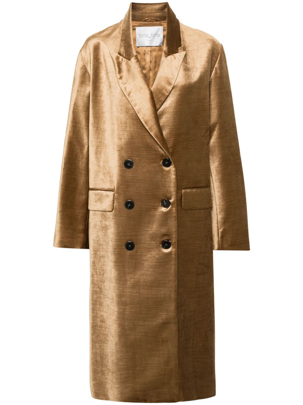 Double-breasted coat - Gold