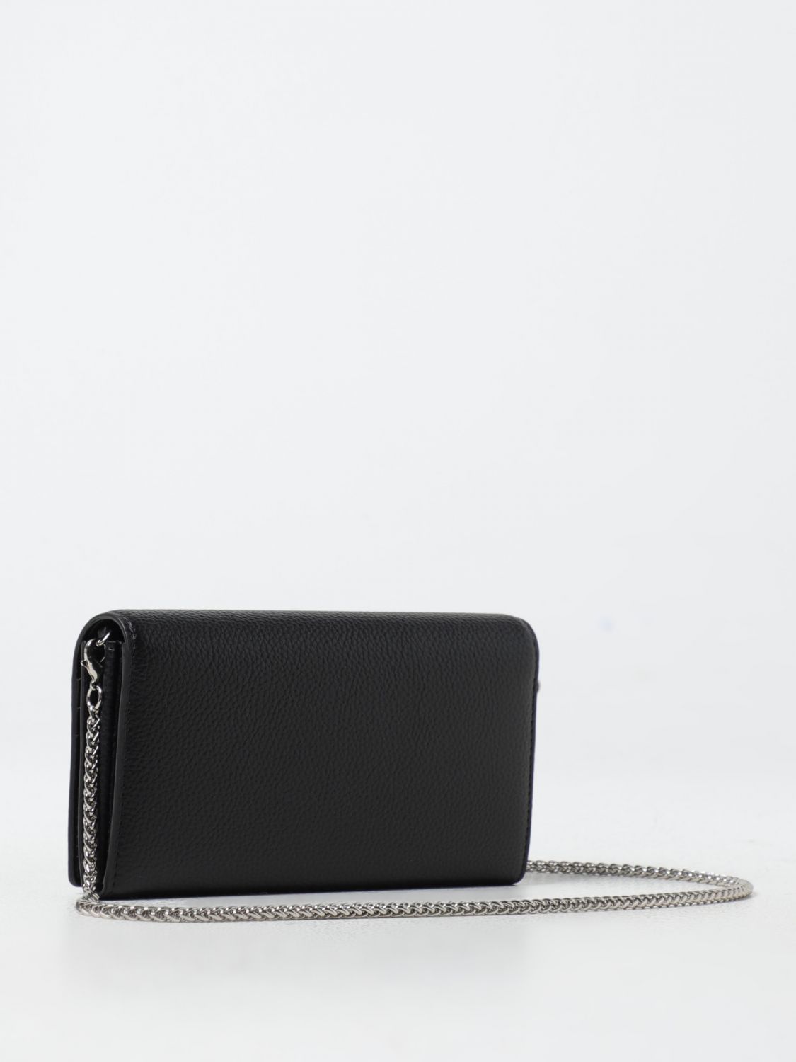 Orb-plaque clutch bag - Black