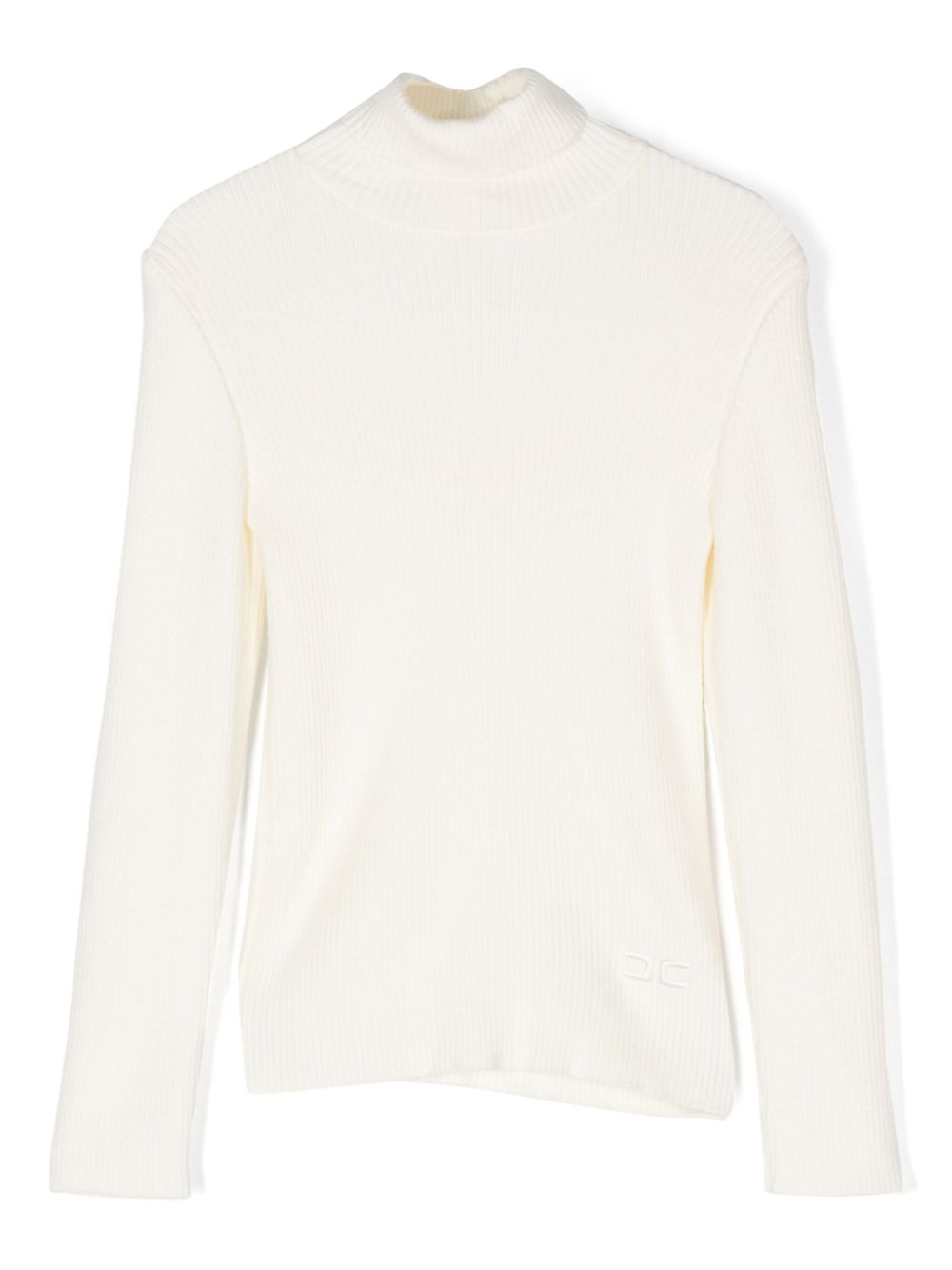 Logo-embroidered sweater - Neutrals