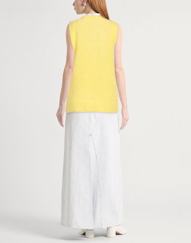 Woman Sweater Yellow Size 4 Mohair wool, Polyamide, Elastane