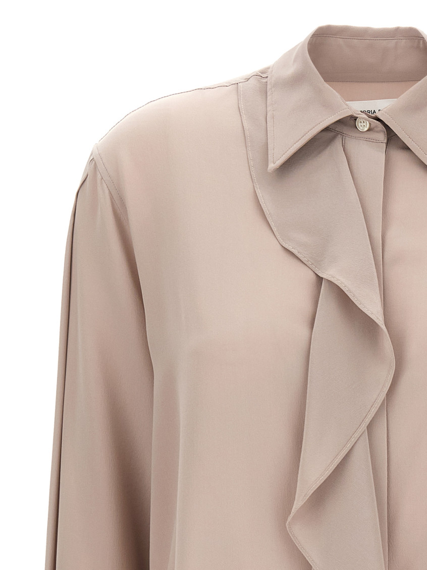 Asymmetric Ruffle Blouse