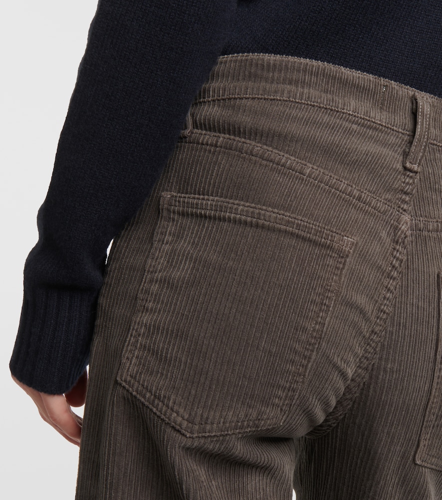 Harper mid-rise corduroy straight jeans