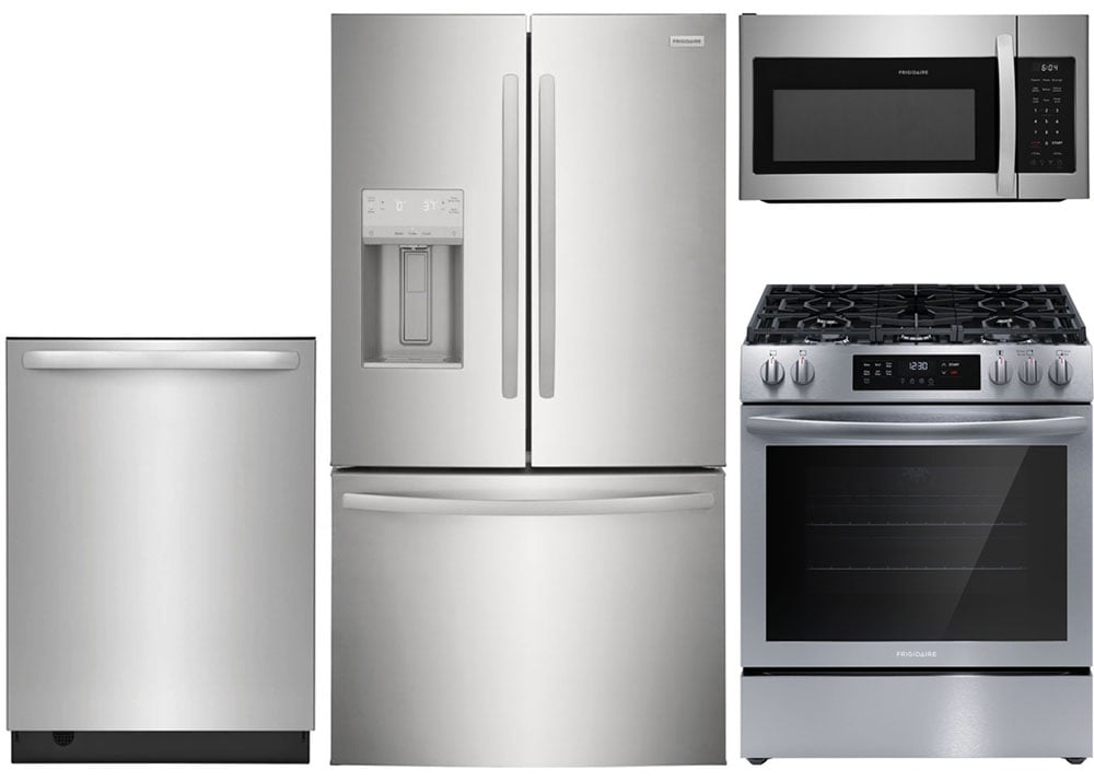 Stainless French Door Refrigerator & Gas Range Package