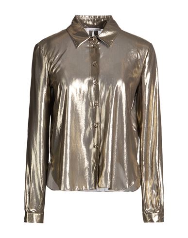 Woman Shirt Gold Size 4 Polyester