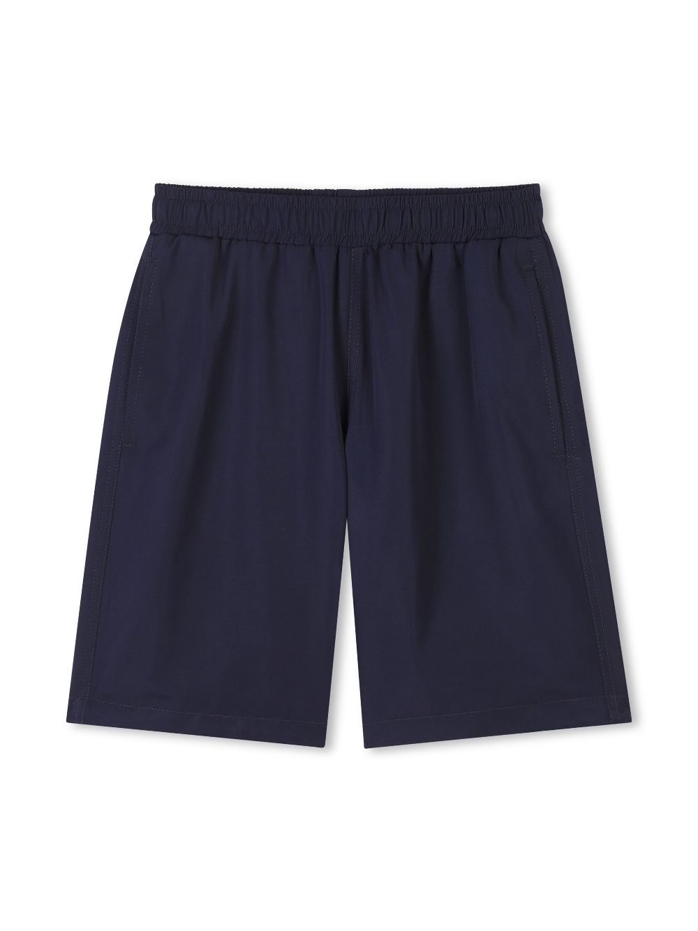 Logo-embroidered Bermuda shorts - Blue