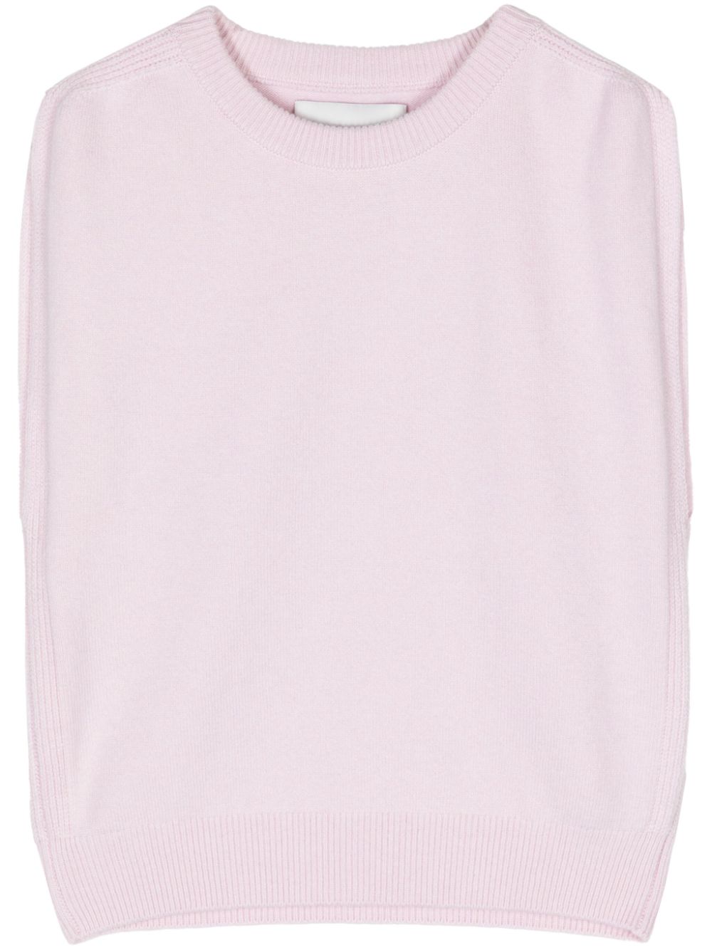 Fine-knit cashmere vest - Pink