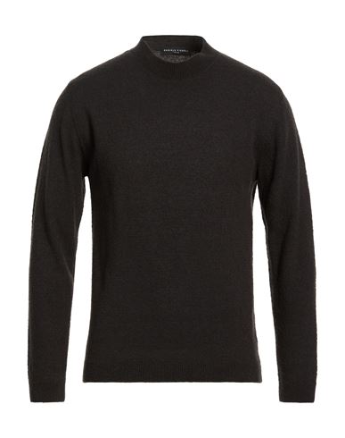 Lab Man Sweater Dark brown Size L Merino Wool, Polyamide, Cashmere