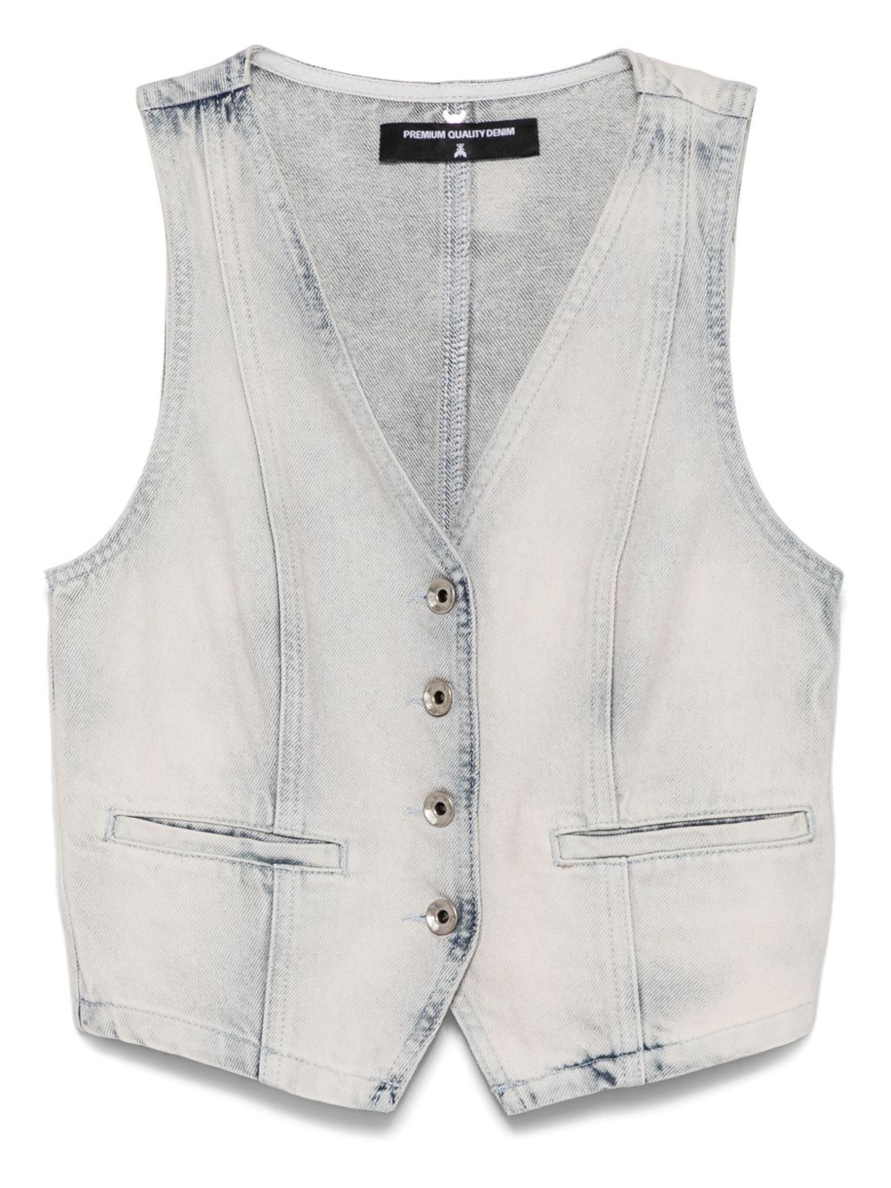 Patrizia Pepe denim waistcoat - Blue