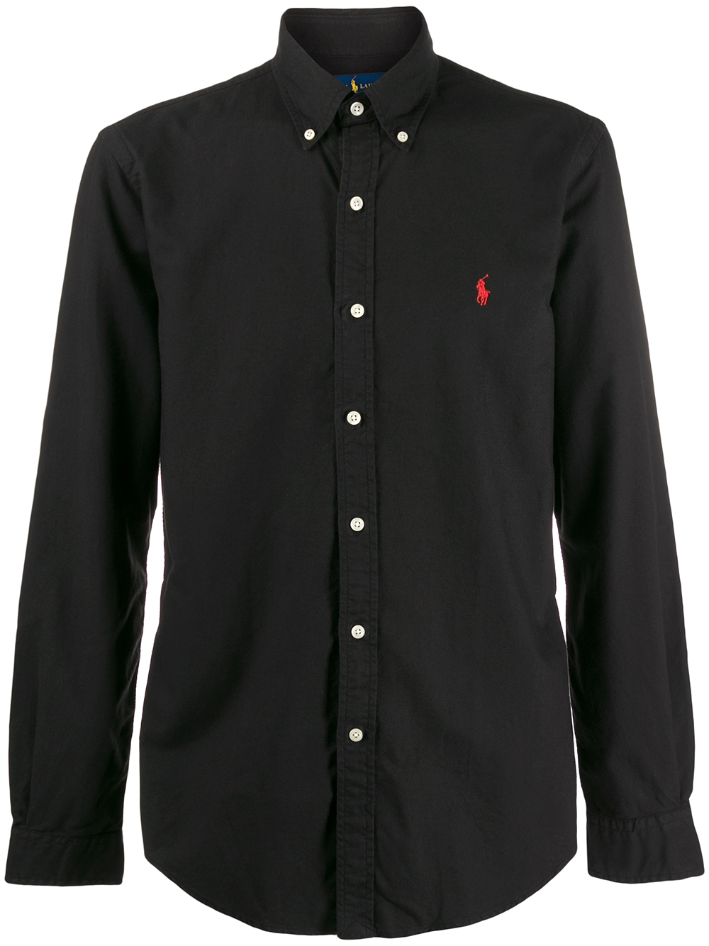 Slim-fit button down shirt - Black