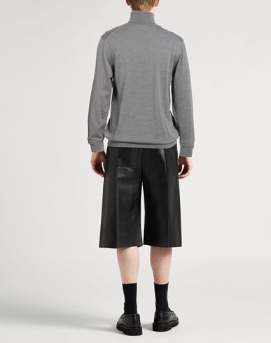 Man Turtleneck Grey Size 42 Merino Wool