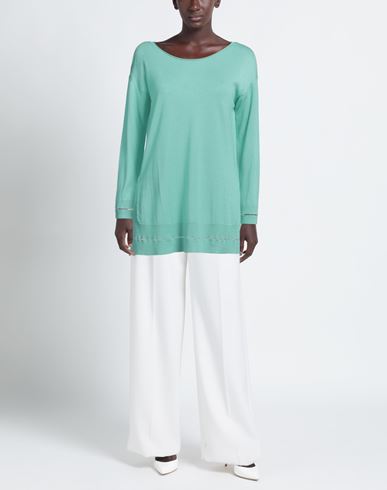 Woman Sweater Light green Size S Virgin Wool, Silk, Cashmere