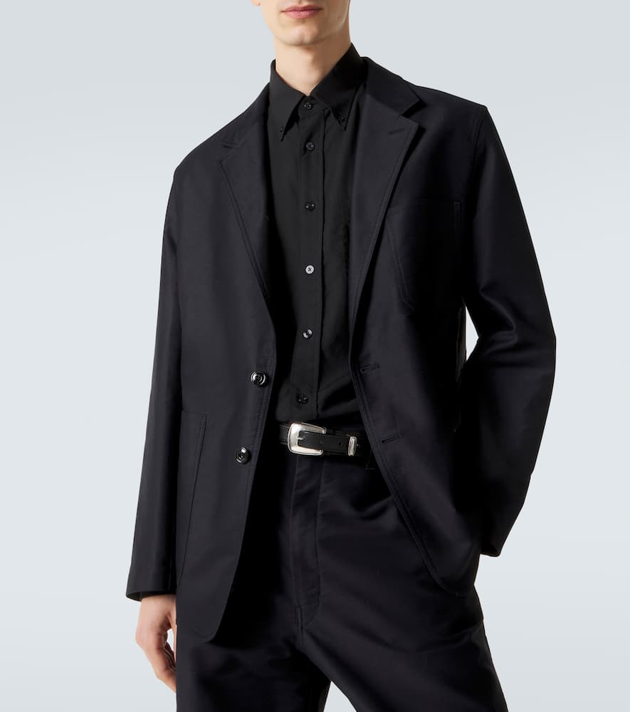 Cotton satin suit jacket