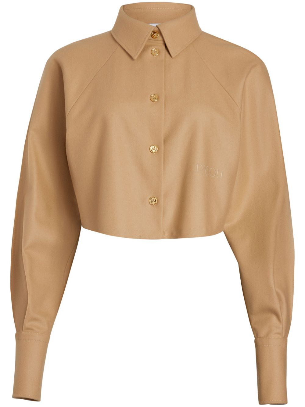 Cropped shirt - Neutrals